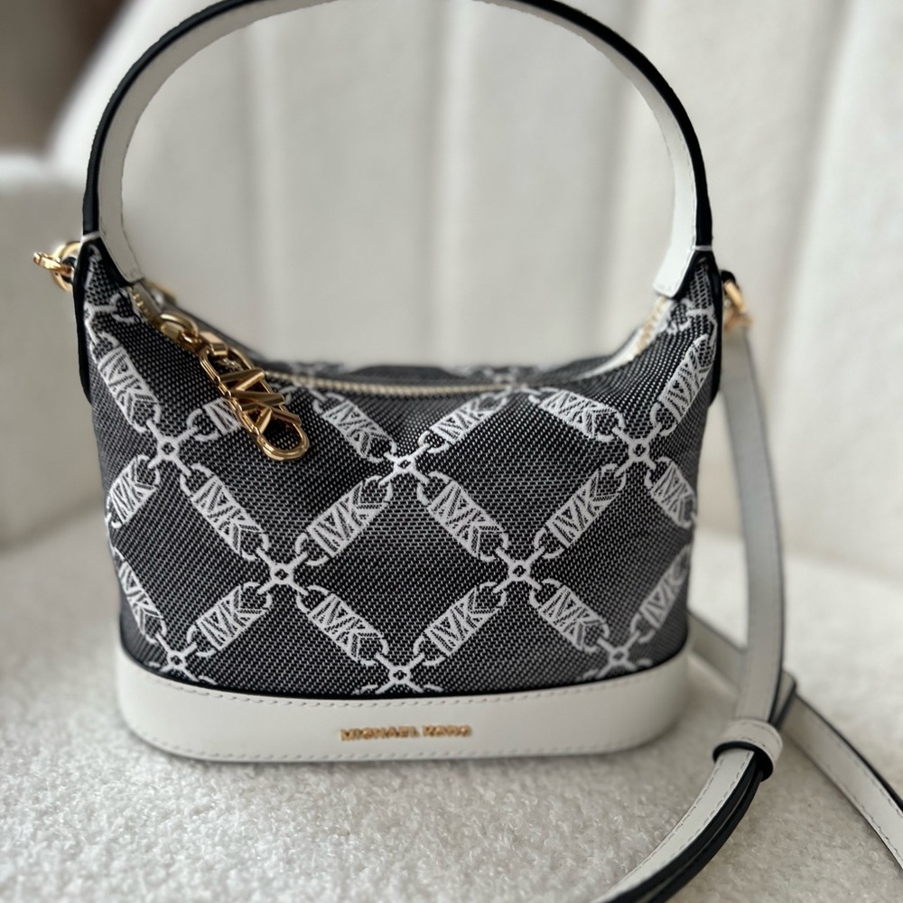 Michael Kors Black and White Women's Bag